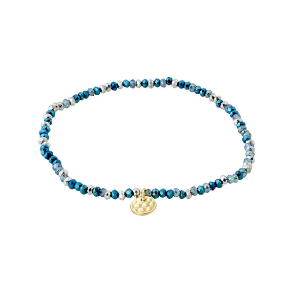 699414 Pilgrim bracelet fin cristaux colorés