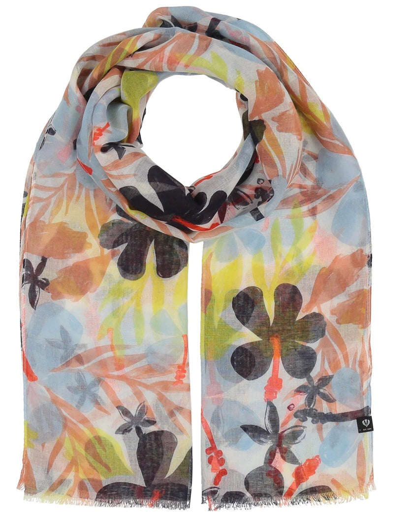 280515 Fraas foulard fin grosses fleurs