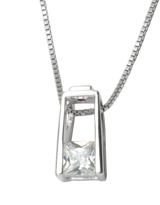 240024 Elle collier chaîne zircon