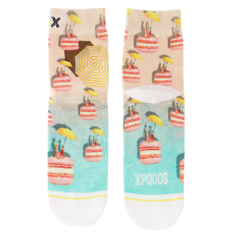 291215 XPOOOS bas long femme SHORTSOCKS MACARON