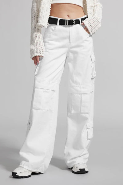 201224 Miss Sixty jean cargo blanc