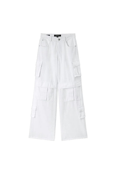 201224 Miss Sixty jean cargo blanc